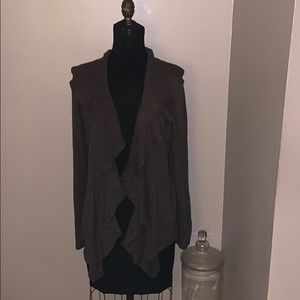 Clay Brown Flirty Karen Scott Cardigan Size Medium